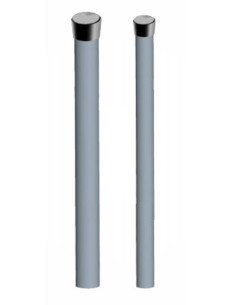 Palo h.1m ⌀40mm spessore 1,5mm con tappo nero