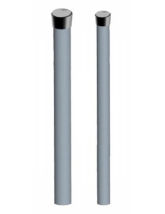 Palo h.2m ⌀35mm spessore 2mm con tappo nero
