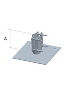 Piastra per terrazze solai mm 200x200x3