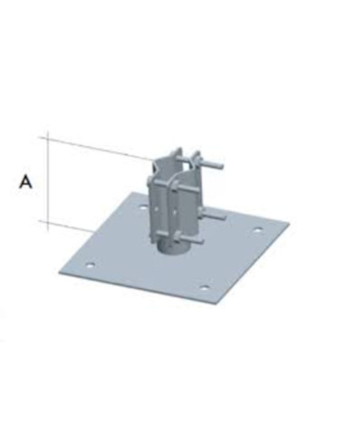 Piastra per terrazze solai mm 200x200x3