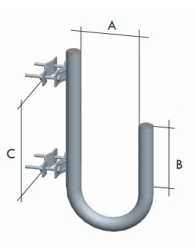 Cappelletto 40x8 zincato con viti