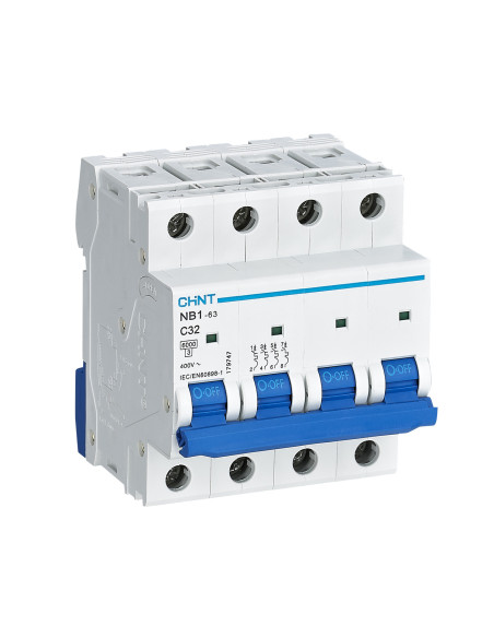 Interruttore magnetotermico 6kA 4p 10A Curva C