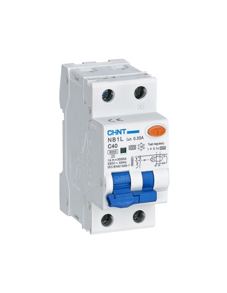 Magnetotermico differenziale 10kA 1p+N 20A 300mA Curva C Tipo A