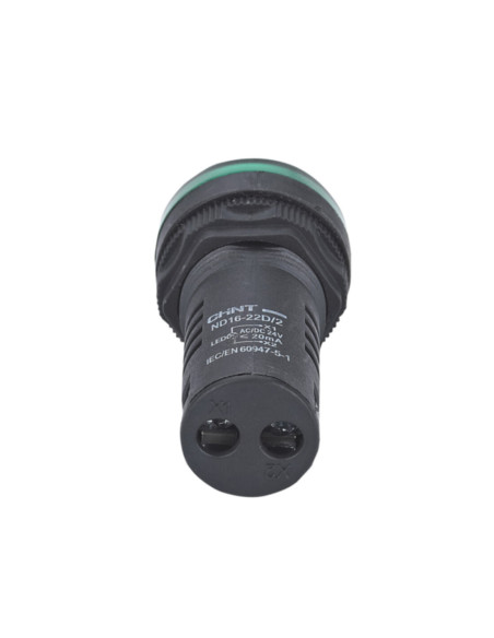 Spia LED 24VAC/DC verde nd16 22ds2 24V
