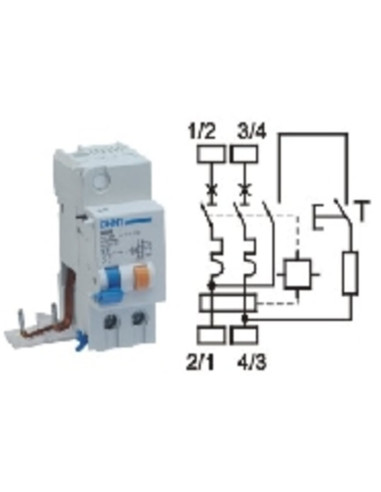 Blocco differenziale 2p fino-40a idn 300mA tipo ac