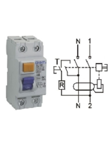 Differenziale puro 6ka 2x25a 300mA idn tipo a