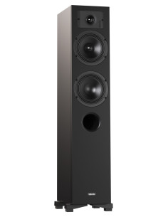 Coppia diffusori da pavimento serie DIVA finitura nera