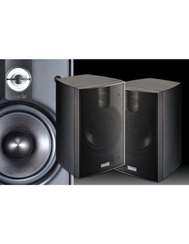 Diffusore compatto 2 vie woofer 100mm vernice nera