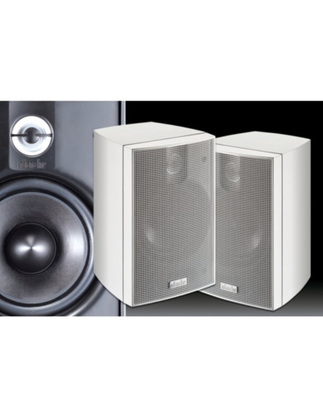Diffusore nano2 bianco - 2 vie woofer 100 mm finitura vernice bianco gh