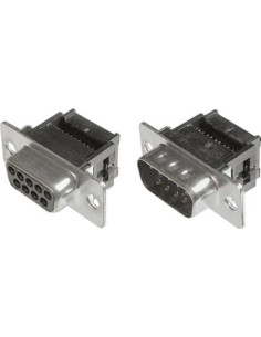 Connettore flat maschio vasch. 37p crimp