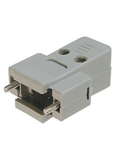 Guscio D-Sub 25p vite corta plast. grey