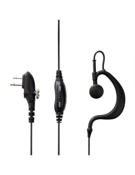 Ma27-m microfono + auricolare + ptt collegamento 2 pin motorola (g15/g18)
