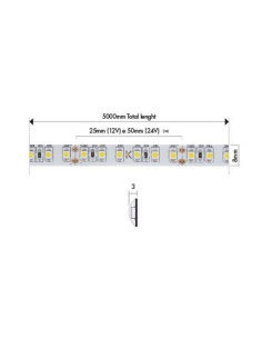 Bobina 600 LED 3528 9,6w/m ln IP64 12V 2
