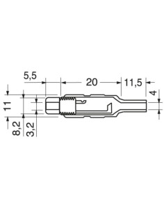 Presa volante rca bianca 2