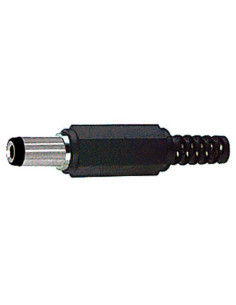 Presa dc min.(5,5x2,5) nero+guida