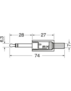 Spina volante ⌀3,5 st/ metallo