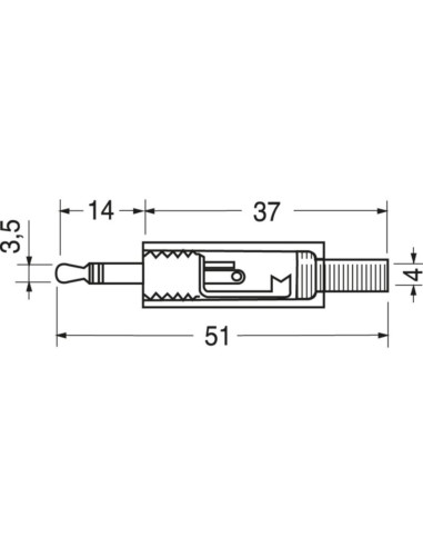 Spina volante ⌀3,5 st/ metallo