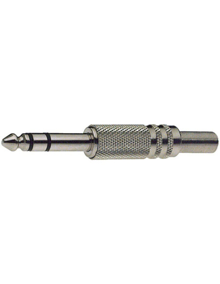 Spina jack volante ⌀6,3 stereo metallo