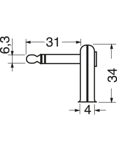 Spina volante ⌀6,3 st/ ad ang.3p