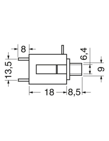 Presa pannello ⌀6,3