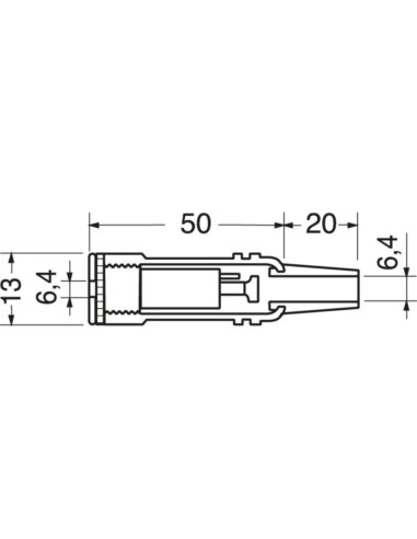 Presa volante 6,3mm stereo dorata