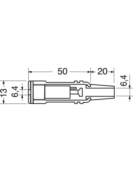 Presa volante 6,3mm stereo dorata