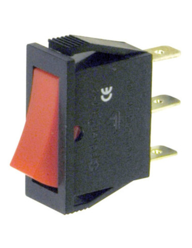 Deviatore a bilanciere unipolare nero