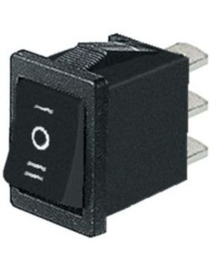 Deviatore unipolare 3 posizioni 6A nero