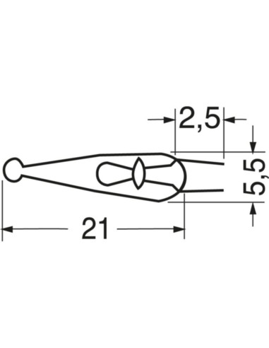 Lampada pisello 12 V 100 mA