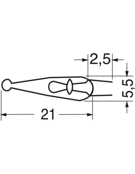 Lampada pisello 24 V 50 mA