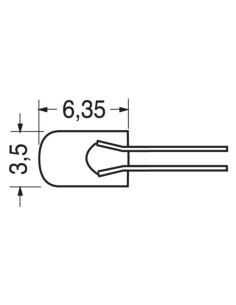 Minilampada con reofori  12V 50mA 2