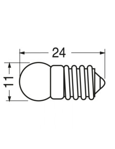 Lampada att. e10 1,5V 300 mA 2