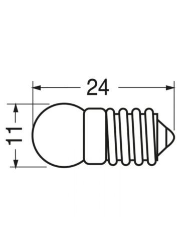 Lampada att. e10 1,5V 300 mA