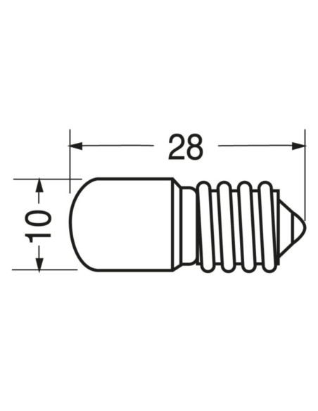 Lampada att. e10  12 V 250 mA