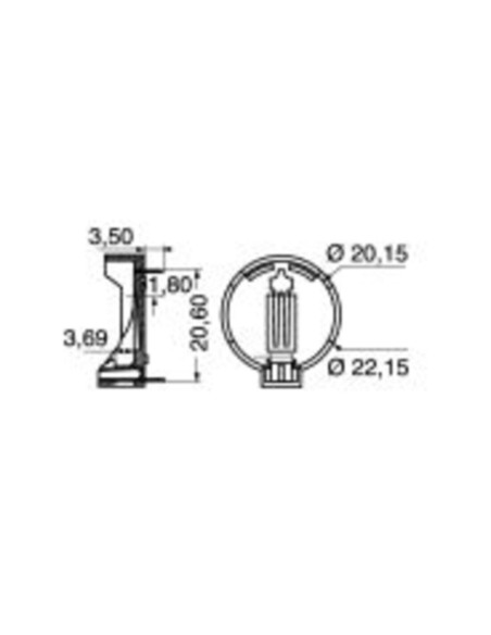 Portabatterie per pile bottone per batterie cr2032