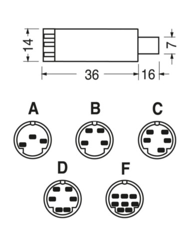 Spina volante schermata 4p x pers. comp.