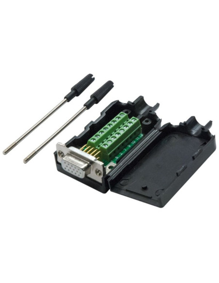 Connettore VGA m 15p con morsetto