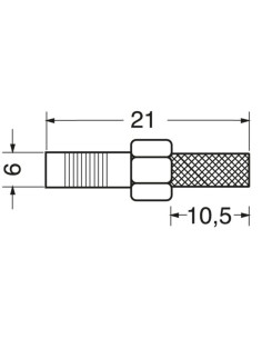 Presa volante sma per cavo rg174 2