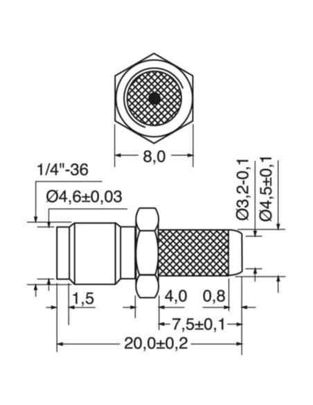 Presa volante sma reverse  rg58 05/34525-00