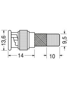 Adatt. spina BNC - presa f 2
