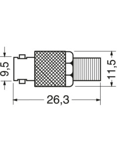 Adattatore presa BNC - presa f 2