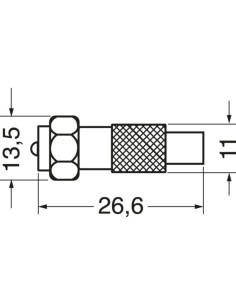 Adattatore spina F / presa coassiale 2