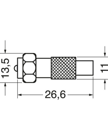Adattatore spina F / presa coassiale