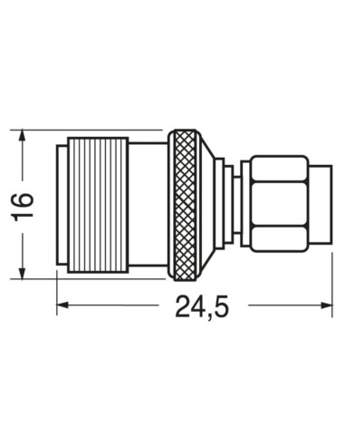 Adattatore spina sma a presa n