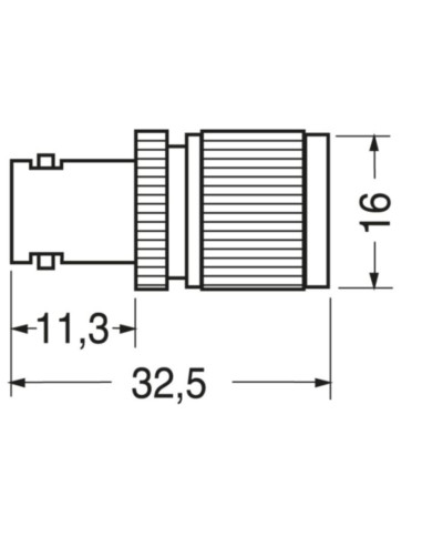 Adattatore spina tnc - presa BNC