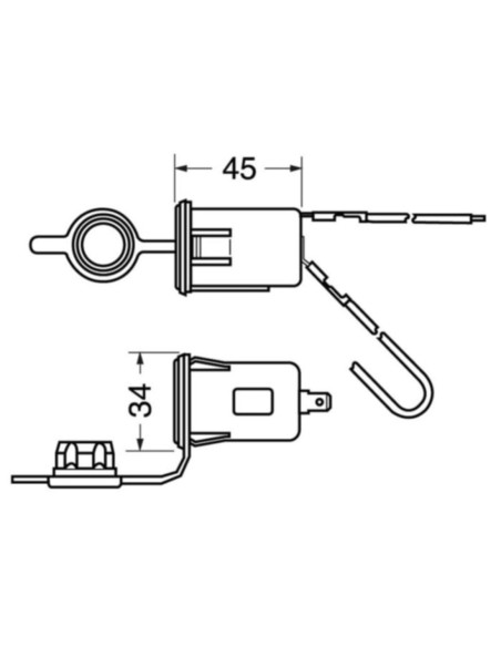Presa pannello per accendisigari