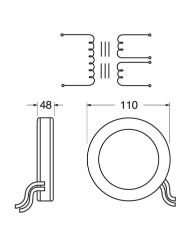 Trasformatore toroidale doppio second 225VA 15V