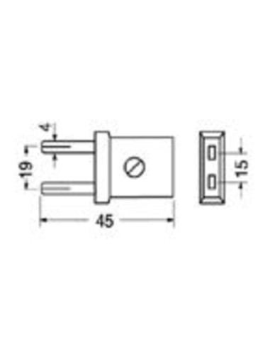 Riduzione spina italiana  / presa usa