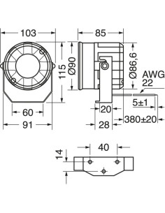 Sirena elettr. antif. 12vcc 115db 35/02030-00 2