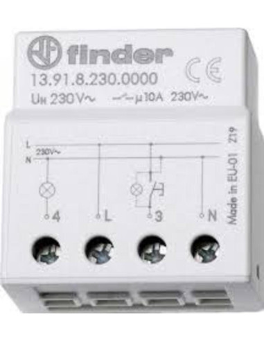 Rele' impulsi 230V da incasso modulo